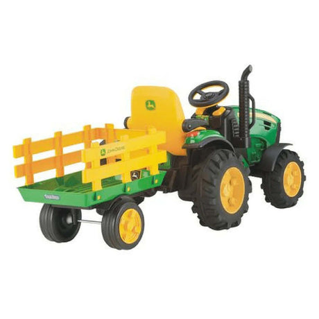 John Deere Ground Force 12v Kids Ride-On Tractor with Trailer
