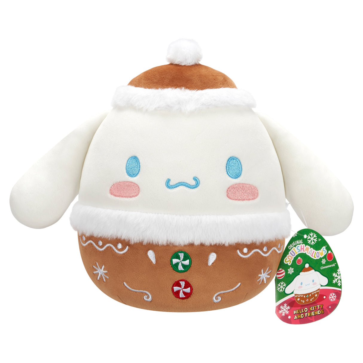 Squishmallows Hello Kitty Holiday Cinnamoroll 8"  Plush