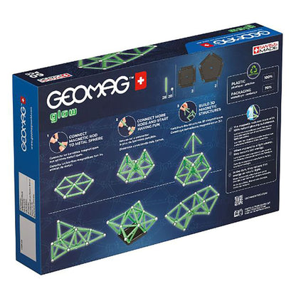 Geomag colours GLOW Recycled (60 pieces)
