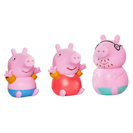 TOMY Toomies Peppa Pig Bath Squirters - Daddy Pig, Peppa & George