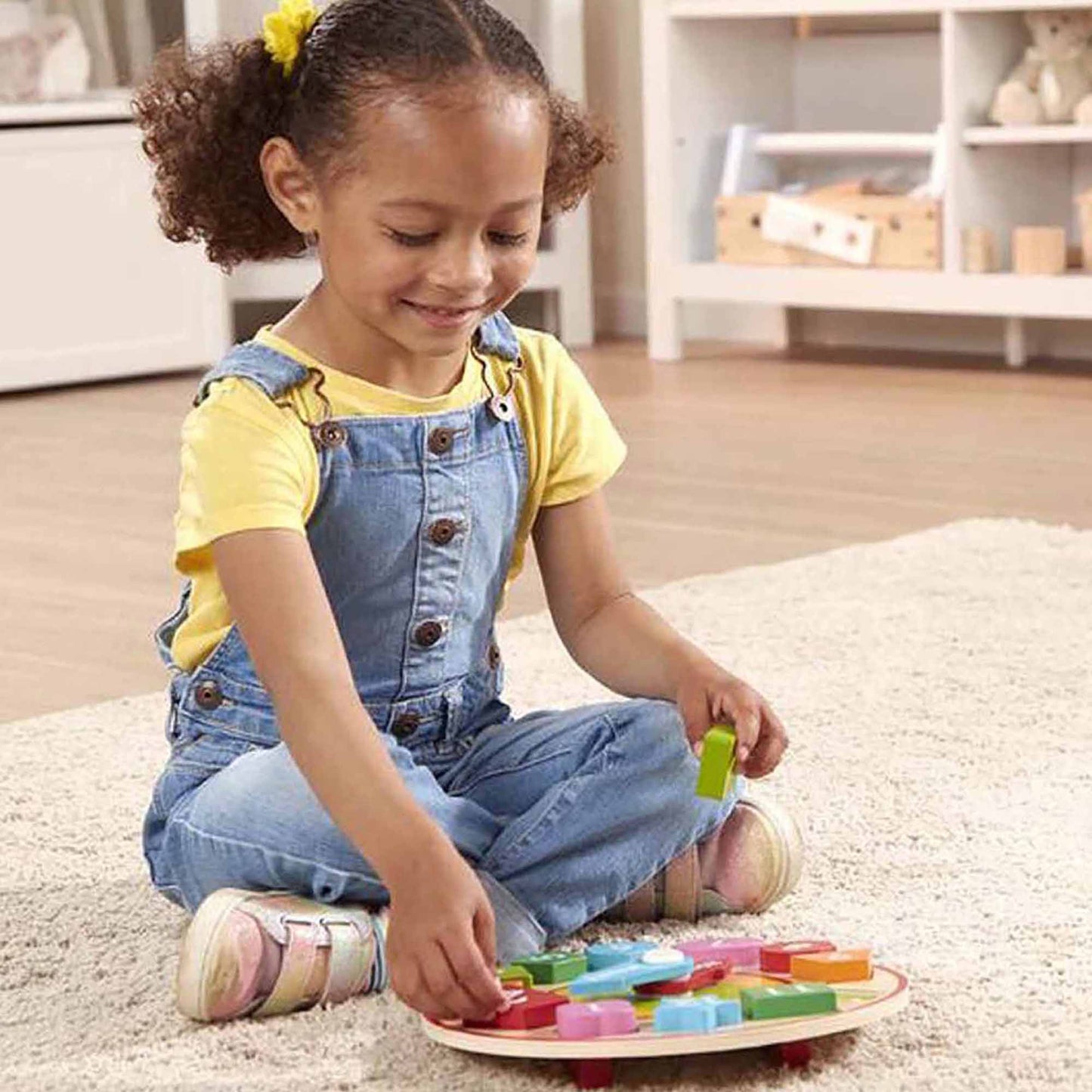 Melissa & Doug Classic Wooden Toy - Shape Sorting Clock