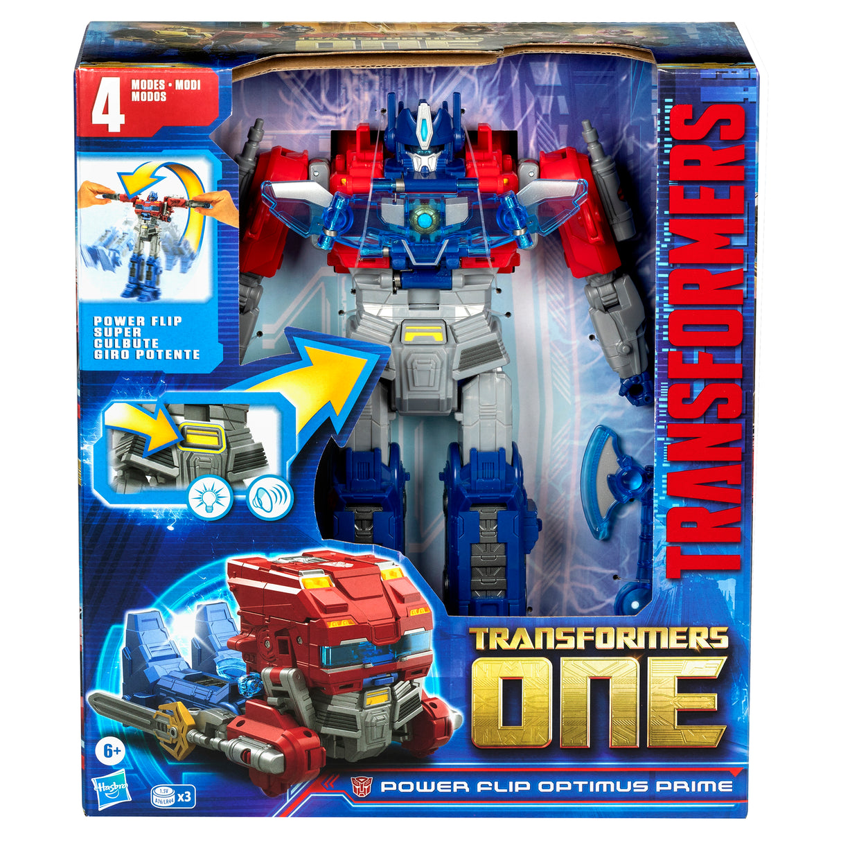 Transformers One Power Flip Optimus Prime Changer Action Figure