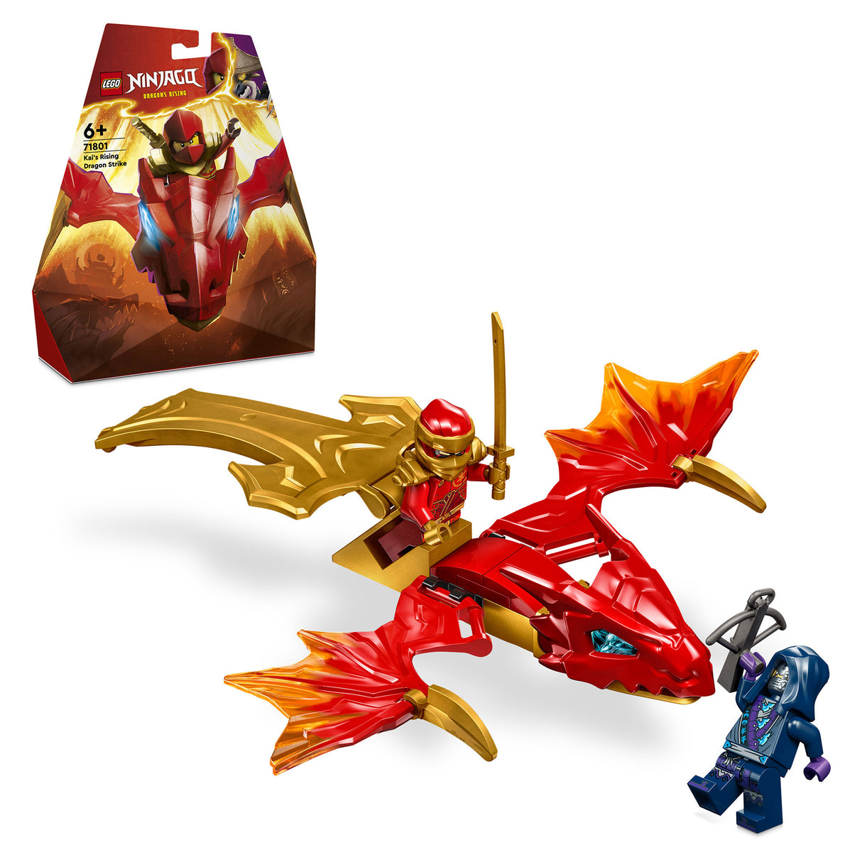 LEGO Ninjago Kai's Rising Dragon Strike 71801, (24-pieces)