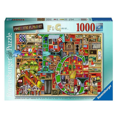 Ravensburger Awesome Alphabet F & G Jigsaw Puzzle (1000 pieces)