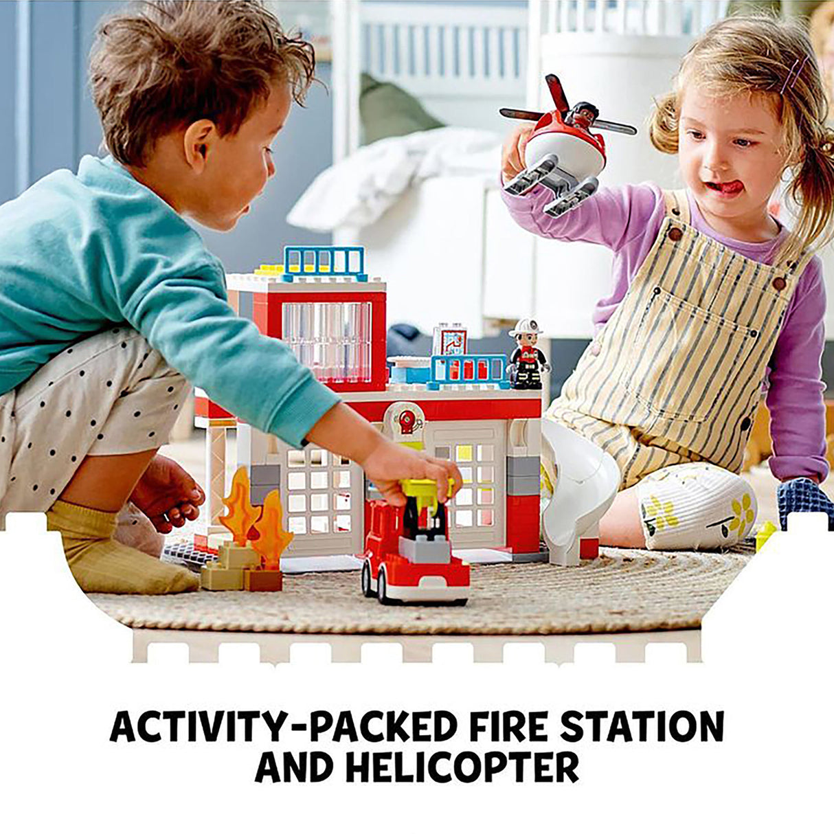 LEGO DUPLO Town Fire Station and Helicopter 10970 (117 pieces)