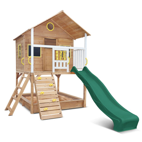 Lifespan Kids Warrigal Cubby House with Green Slide