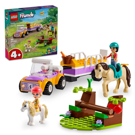 LEGO Friends Horse and Pony Trailer 42634, (105-pieces)