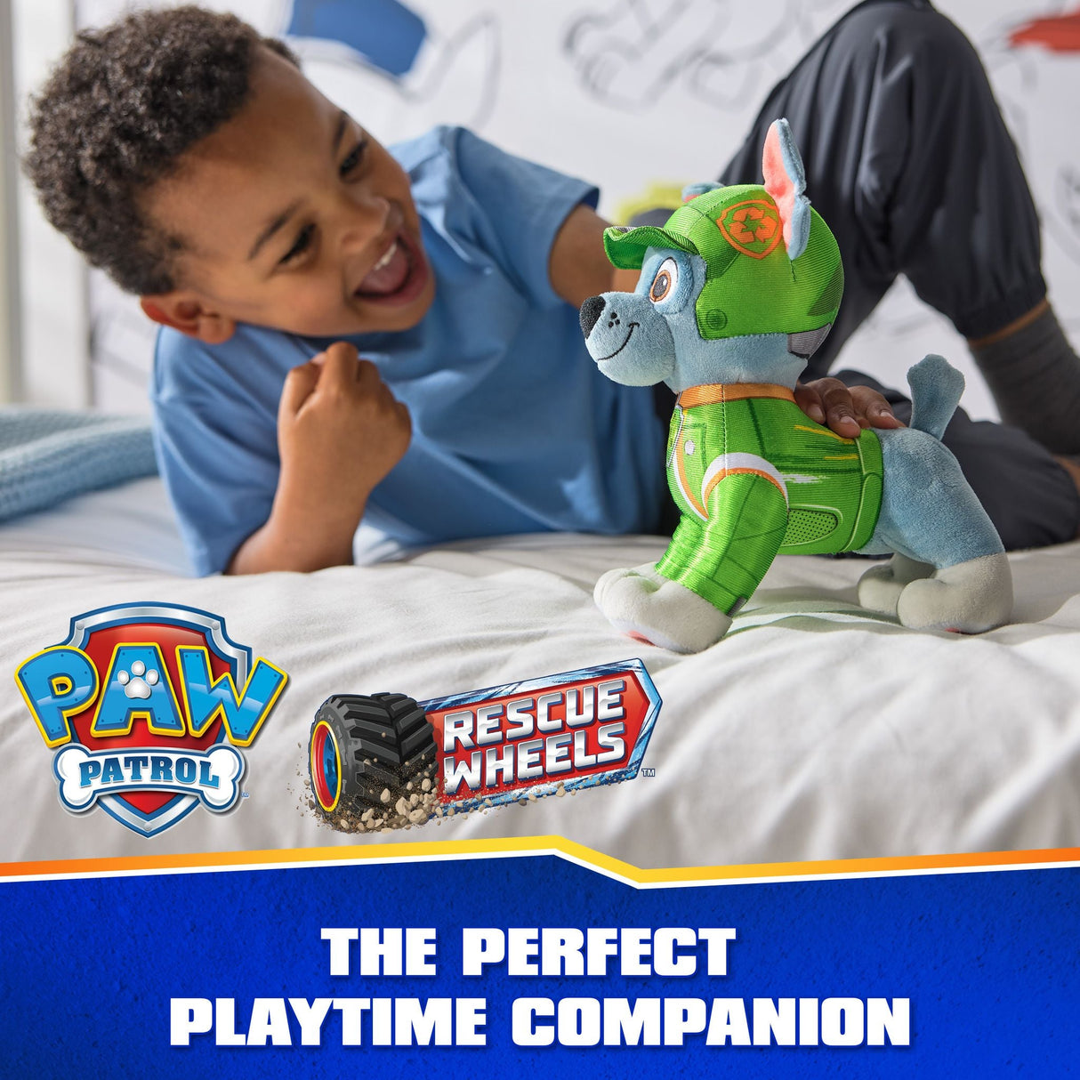 PAW Patrol Rescue Wheels Plush Rocky (8-inch)