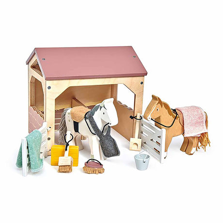 Tender Leaf Wooden Toy The Horse Stables