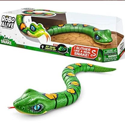 Robo Alive Robotic Light-Up Snake Green