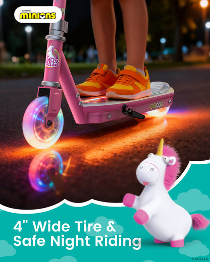 GYROOR Minions KS2 Electric Kids Scooter (Pink)