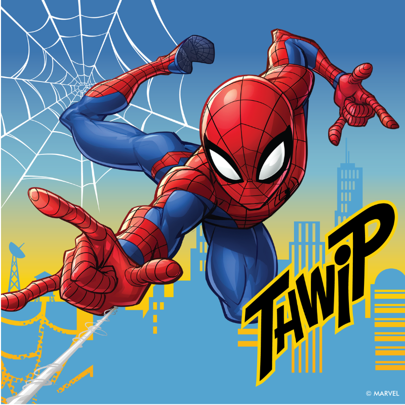 Cadet Blue FSC MIX NAPKIN 20PK SPIDERMAN Themed Parties