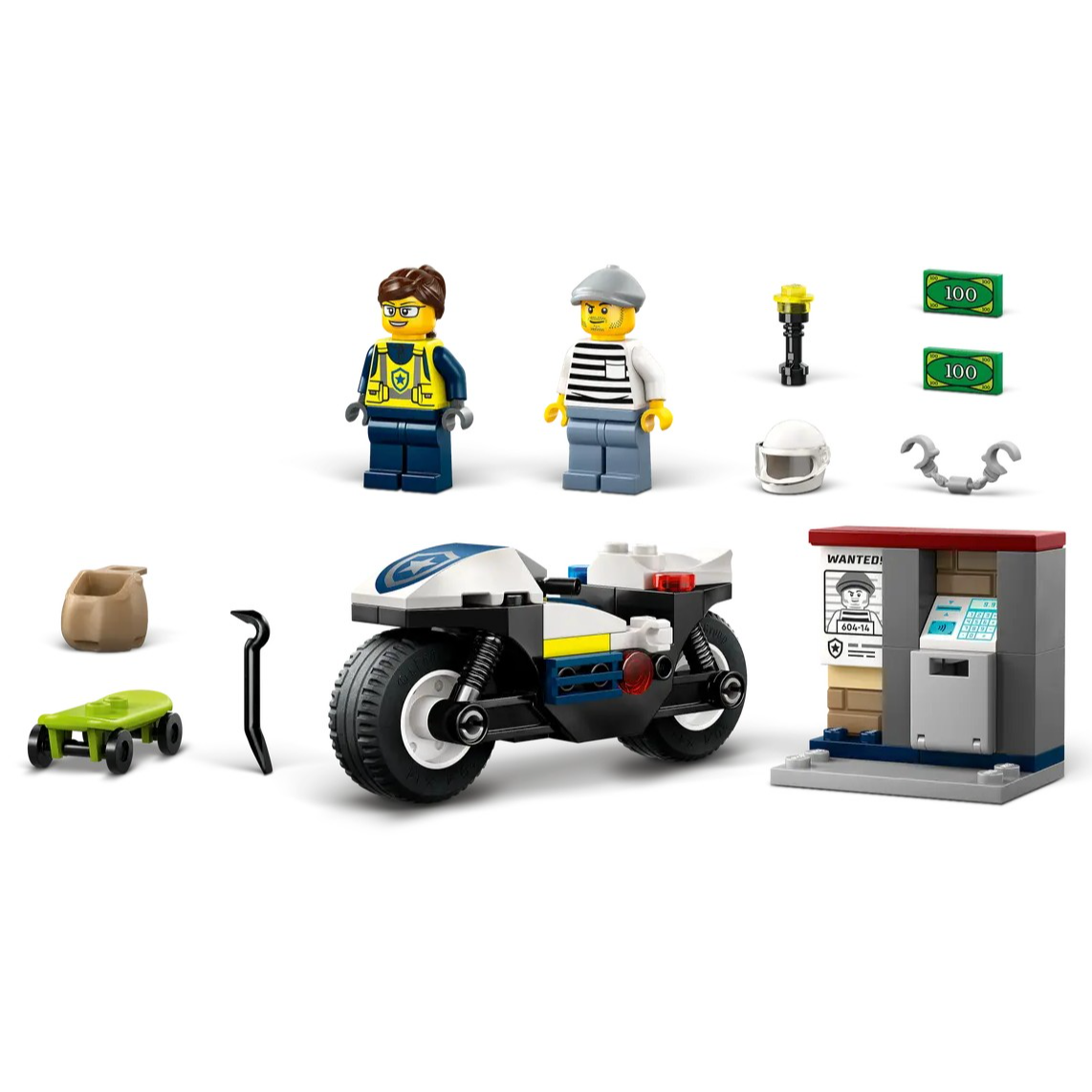 LEGO City Police Motorcycle Chase 60455