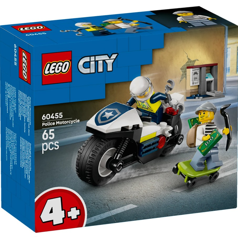 LEGO City Police Motorcycle Chase 60455