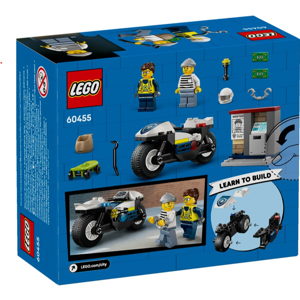 LEGO City Police Motorcycle Chase 60455