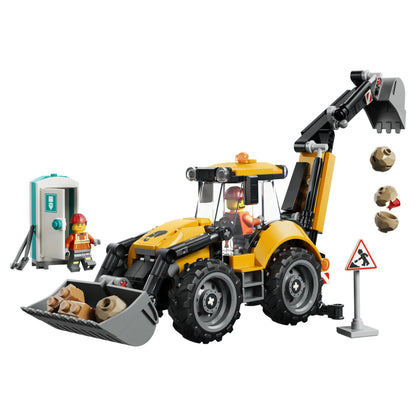 LEGO City Yellow Backhoe Loader 60480