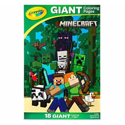 Crayola Giant Coloring Pages Minecraft