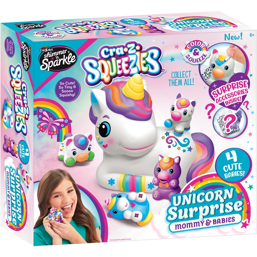 Shimmer N Sparkle Squeezie Unicorn Surprise Mommy & Babies