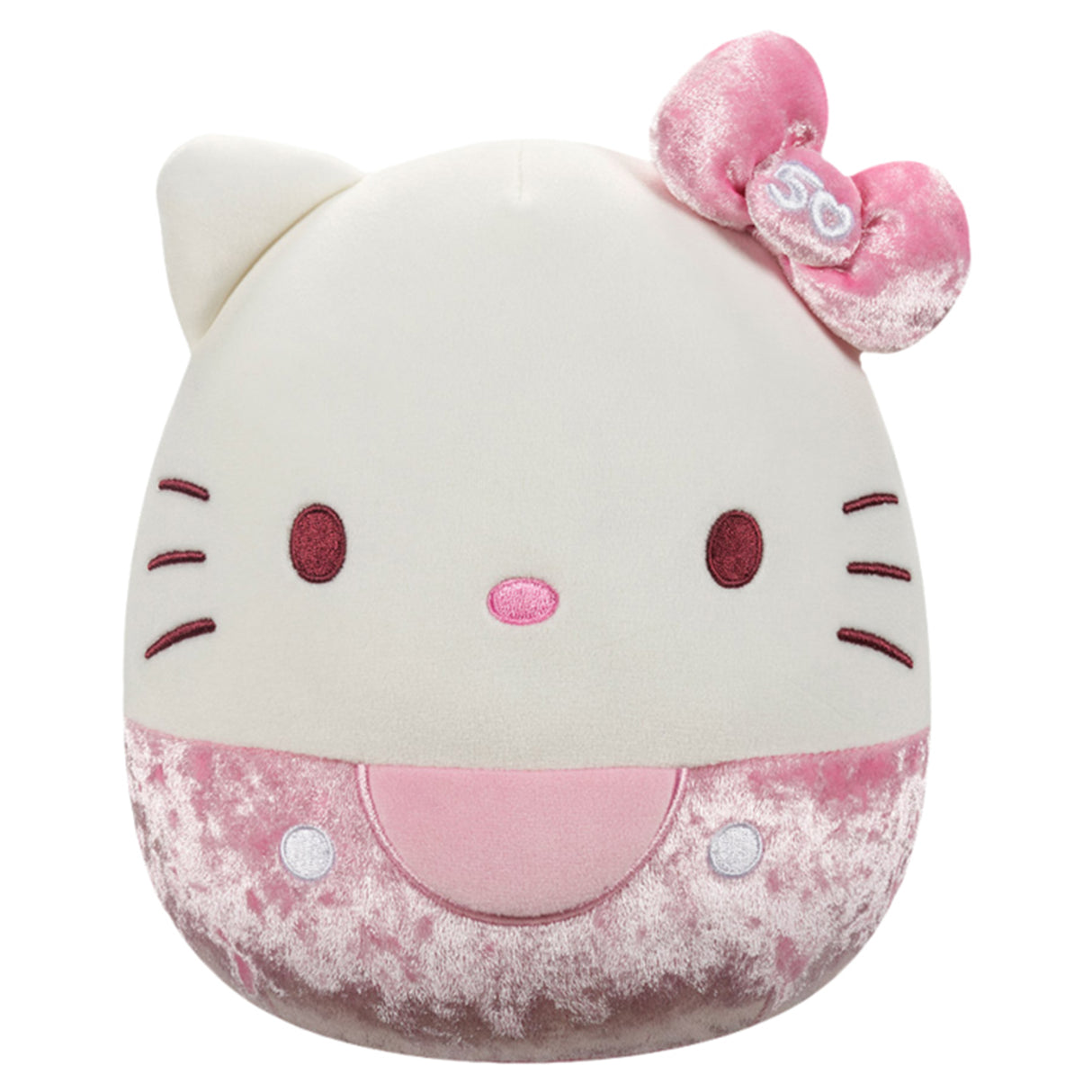 Squishmallows Hello Kitty 50th Velvet Pink 8"  Plush