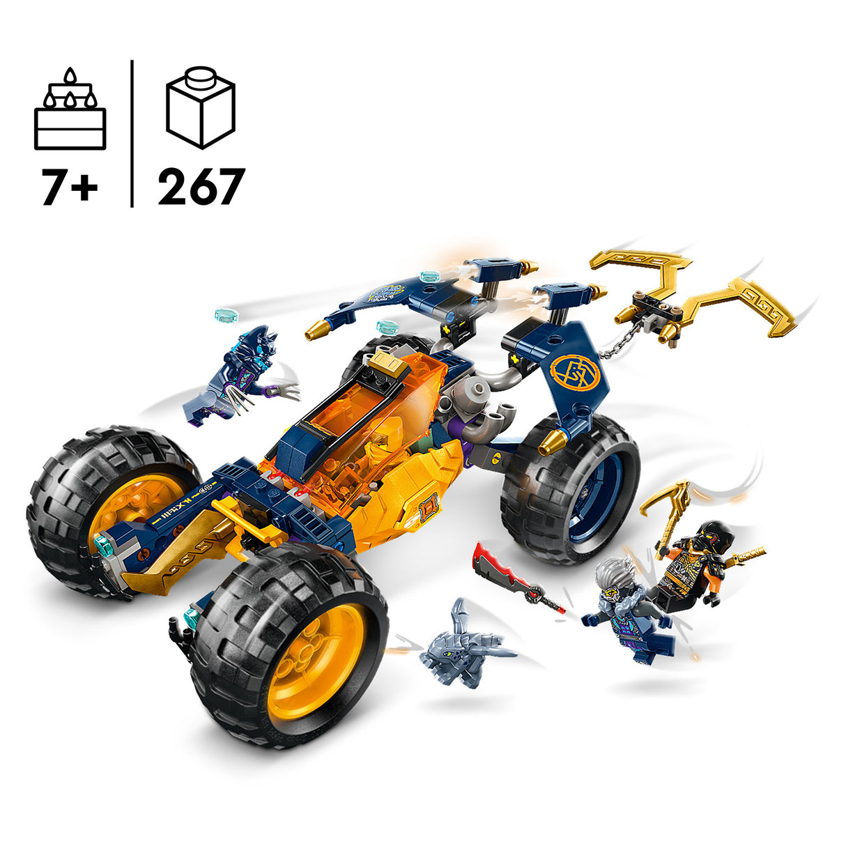 LEGO Ninjago Arin'S Ninja Off-Road Buggy Car 71811, (267-Pieces)