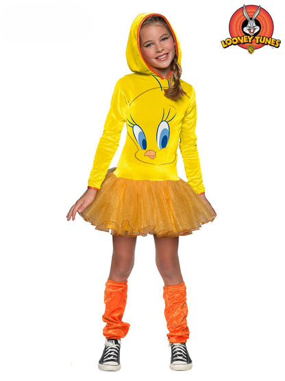 Tweety Girls Hooded Costume