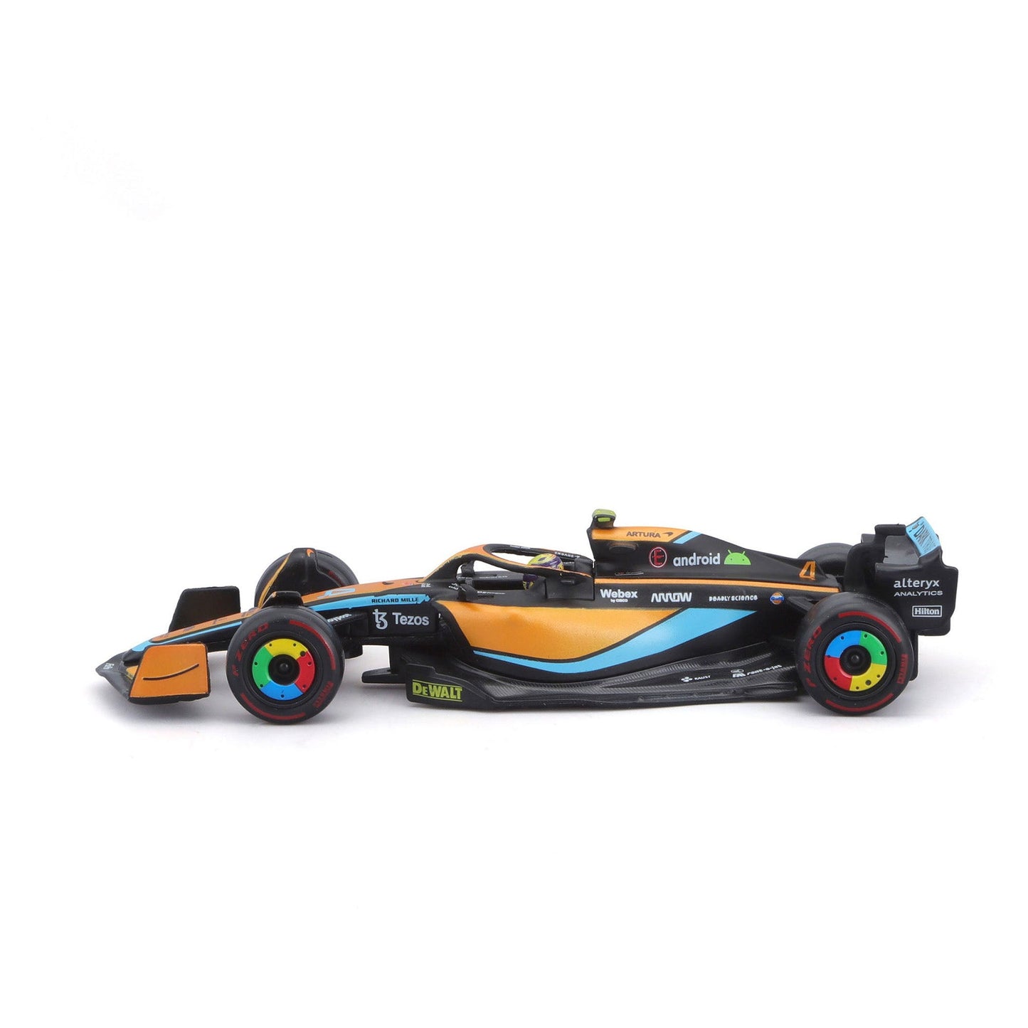 Bburago 1:43 2022 F-1 McLaren MCL 36 #4 Norris with Driver