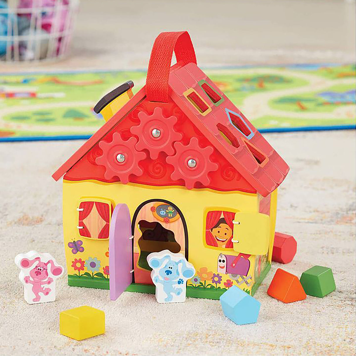Melissa & Doug Blue's Clues & You - Wooden Take-Along House