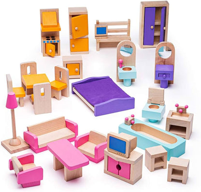 Bigjigs Toys Doll House Furniture Set