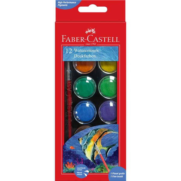 Faber-Castell Watercolour Cakes Set of 12