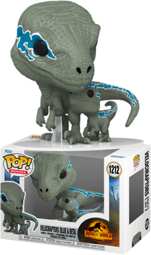 Funko Jurassic World 3 Velociraptors Blue & Beta Pop!
