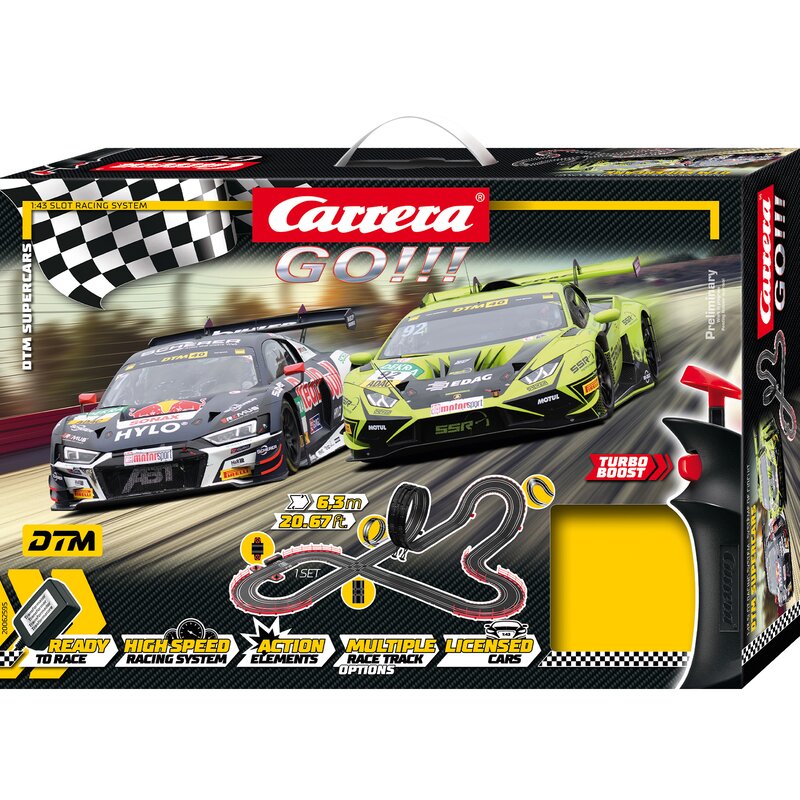 Carrera DTM Supercars 6.3m Track 1:43 Slot Car Set