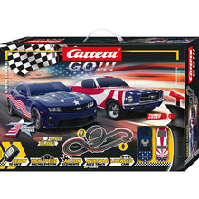 Carrera Street Legends USA Racers 4.9 Track 1:43 Slot Car Set