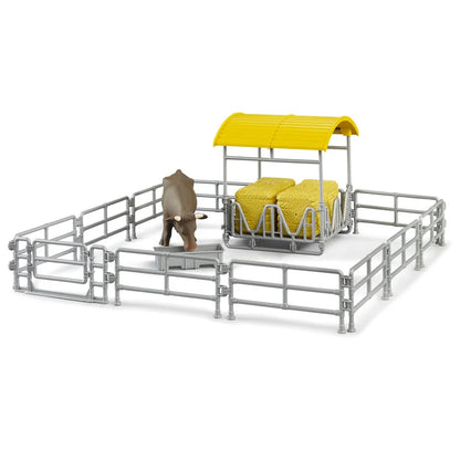 Bruder Accessory Hay rack with fence and cow