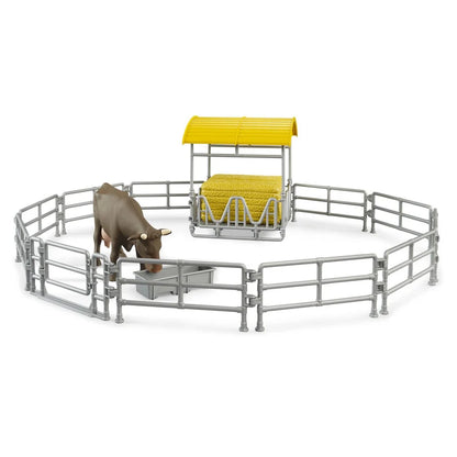 Bruder Accessory Hay rack with fence and cow