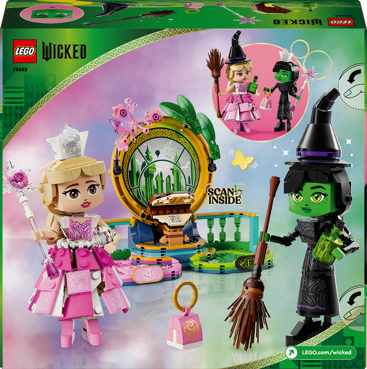 LEGO Wicked Elphaba & Glinda Figures 75682, (558-pieces)