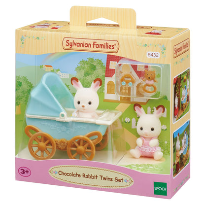 Sylvanian Families Chocolate Rabbit Twins Set