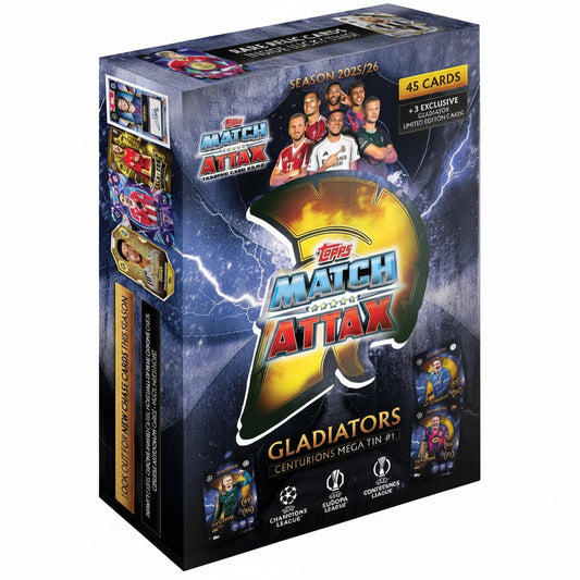 Topps UEFA Ma Champions League 2025/2026 Gladiators Edition Mega Tin Centurions