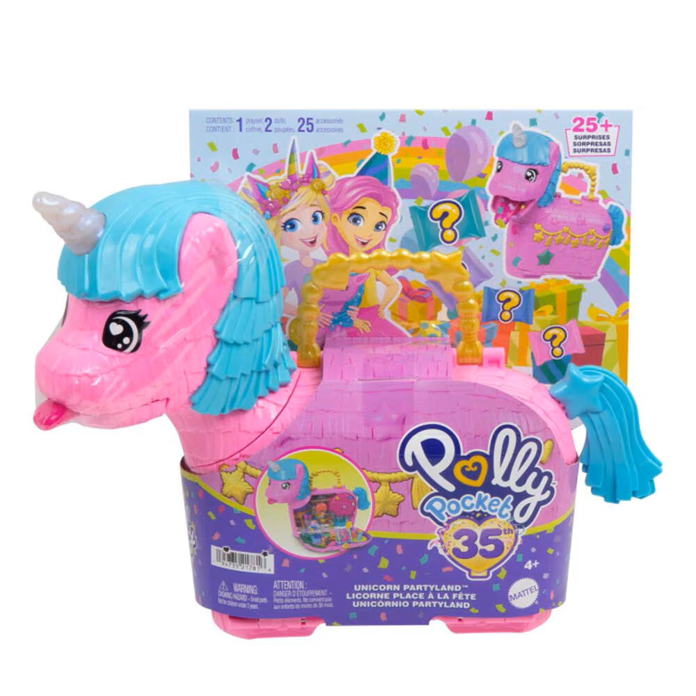 Polly Pocket Unicorn Partyland Playset