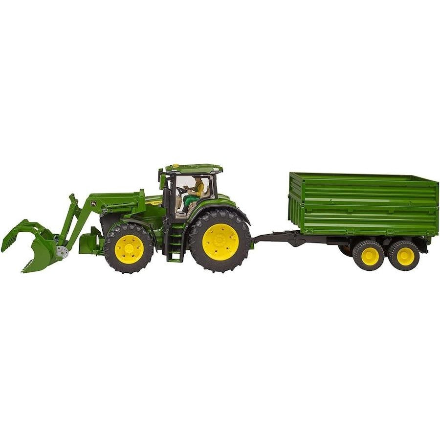 Bruder John Deere 7R 350 Tractor with Frontloader & Trailer