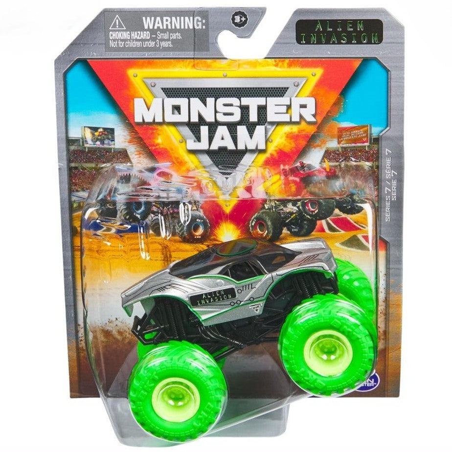 Monster Jam 1:64 Value Diecast Vehicles Alien Invasion S7