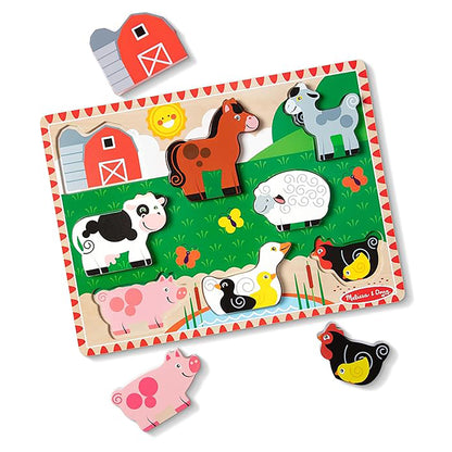 Melissa & Doug Farm Chunky Puzzle