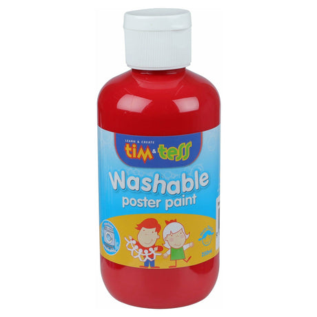 Tim & Tess Children's Washable Poster Paint Red 250ml