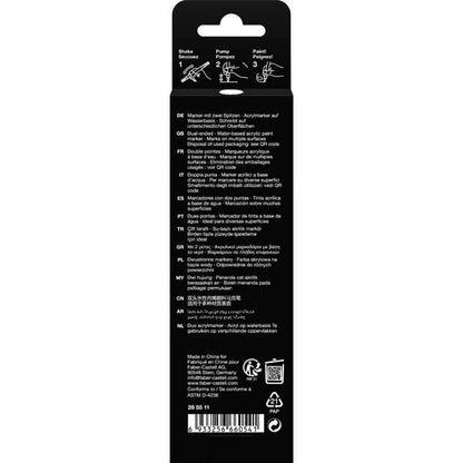 Faber-Castell Black Edition Acrylic Shake & Paint Marker White
