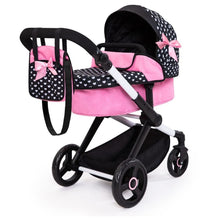 Bayer Xeo Compact Pram Pink with White Hearts