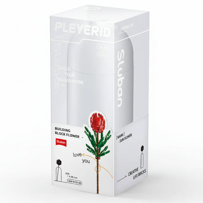 Sluban Tibouchina urvilleana with diy vase 251 pcs