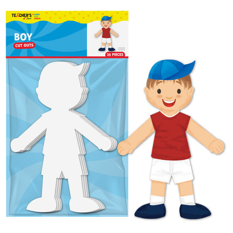 Teacher's Choice Boy Paper Cut Outs (25 Piece)