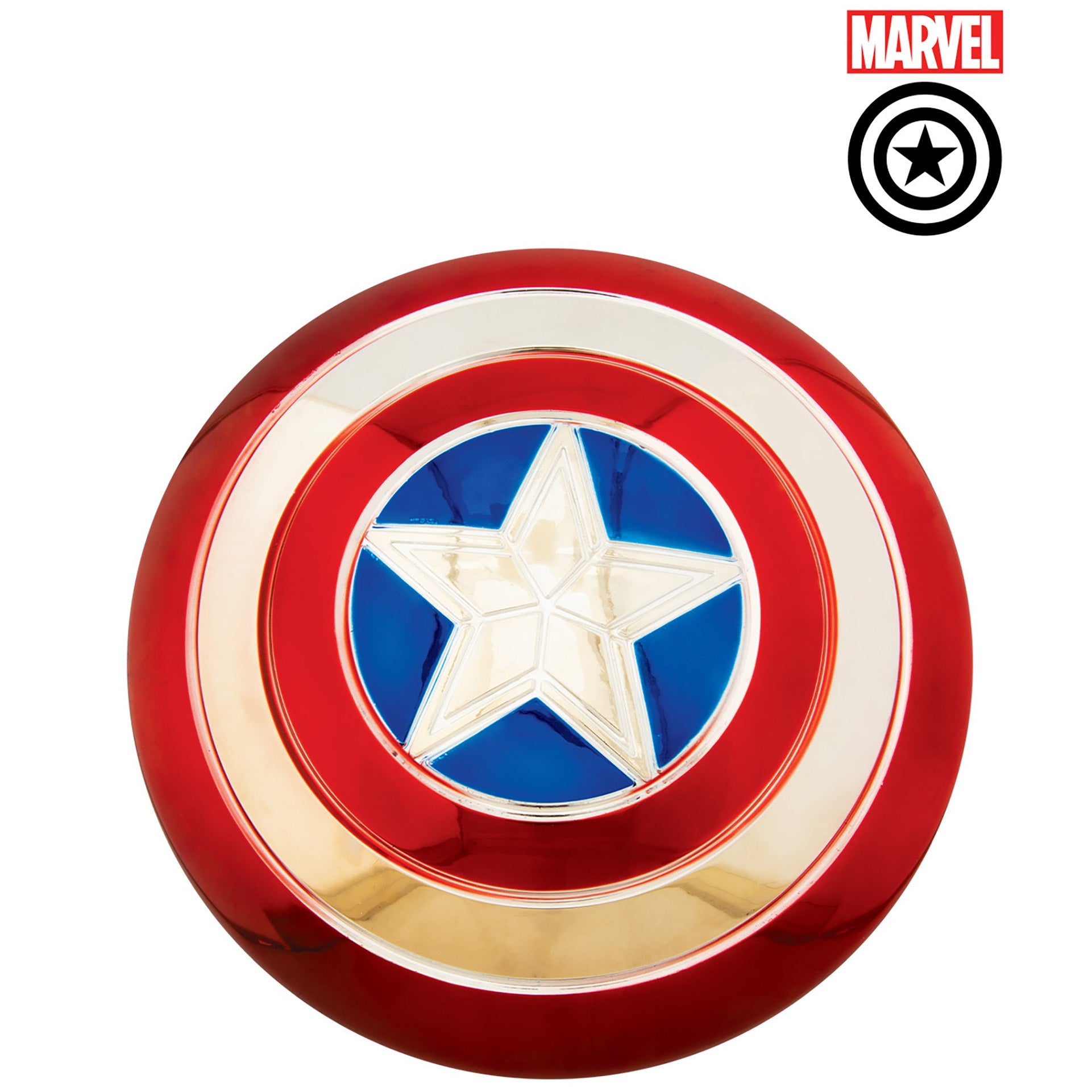 Captain America Electroplated Metallic 12" Shield