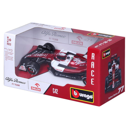 Bburago 1:43 2022 F-1 Alfa Romeo C42 #77 Bottas