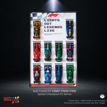 Decorative Wall Mount Frame For LEGO® Formula 1™ Collector's Pack 66802(With LED) - Style C