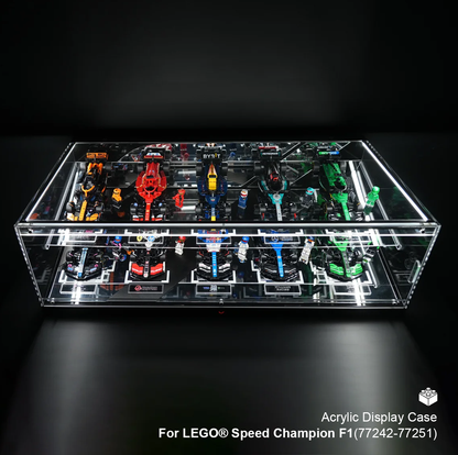 LED Display Case For LEGO® Speed Champions F1 cars